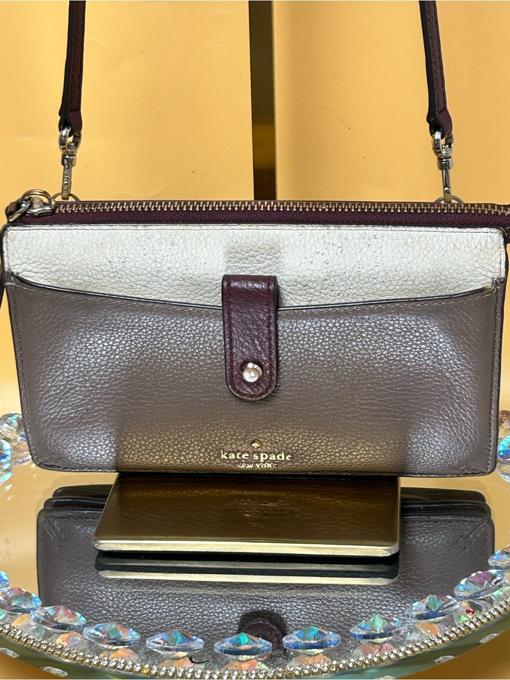 Kate Spade NY Colorblock Crossbody Clutch Approx. 8 x 4.5 x 2